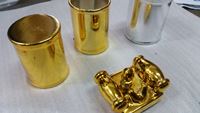 Ceramic texture gold Metalizing